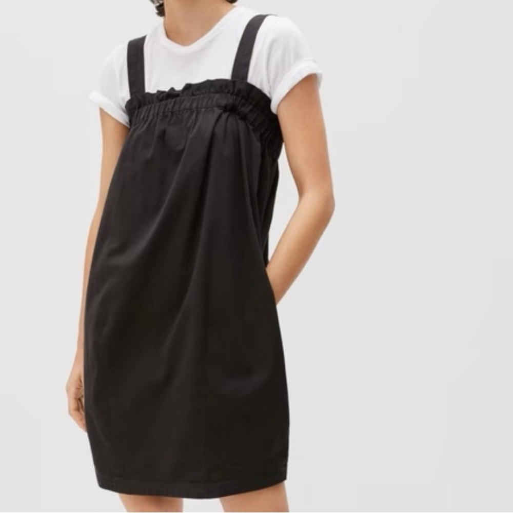 Everlane Paperbag Black Mini Dress S
